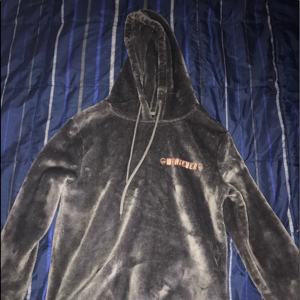 fuzzy hoodie